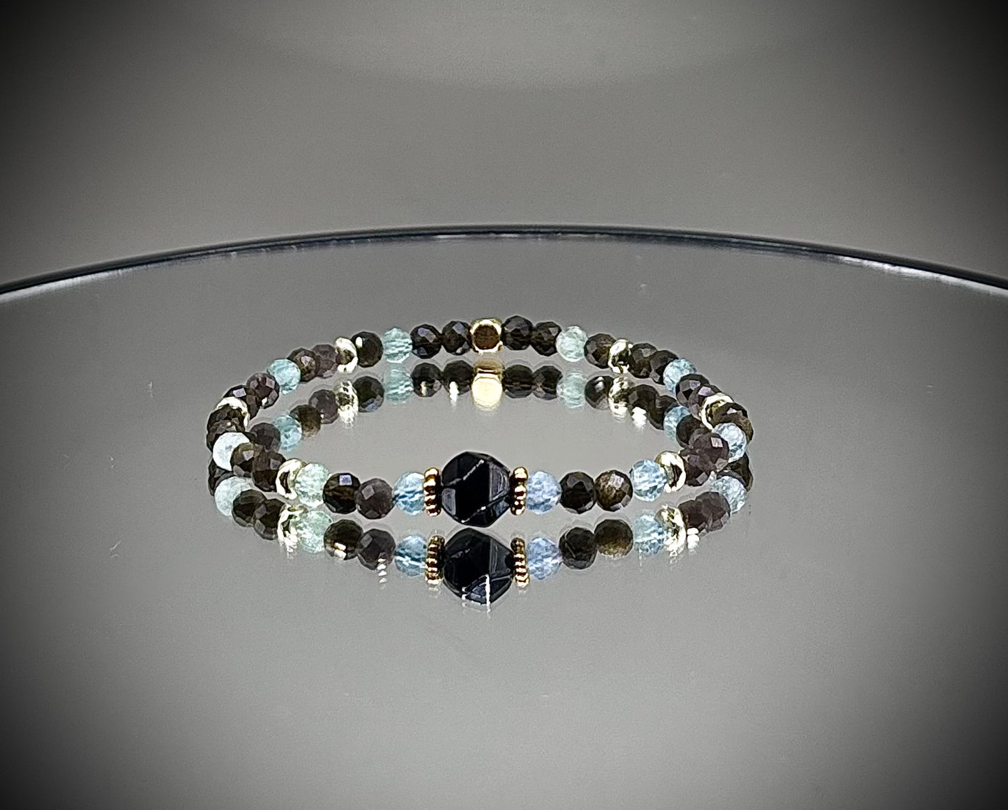 HOA Obsidian & Fluorit Verde | Armură Energetică